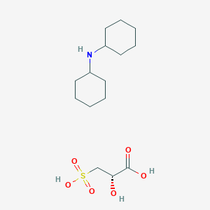 molecular formula C15H29NO6S B12818946 Dicyclohexylamine (S)-2-hydroxy-3-sulfopropanoate 