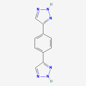 molecular formula C10H8N6 B12818987 1,4-Di(1H-1,2,3-triazol-5-yl)benzene 