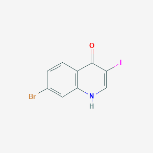 molecular formula C9H5BrINO B12819003 7-Bromo-4-hydroxy-3-iodoquinoline 