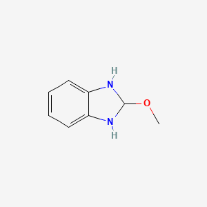 molecular formula C8H10N2O B12819026 2-Methoxy-2,3-dihydro-1H-benzo[d]imidazole 