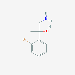 molecular formula C9H12BrNO B1281903 1-Amino-2-(2-bromophenyl)propan-2-ol 