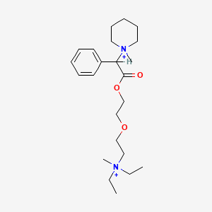 molecular formula C23H40N2O3+2 B12819037 Piprocurarium CAS No. 744949-11-9