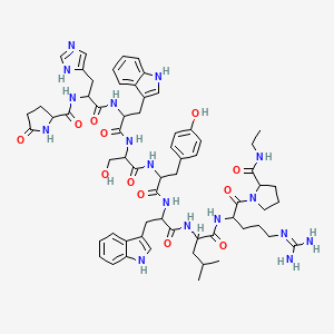 molecular formula C64H83N17O12 B12819043 Deslelin Acetate 