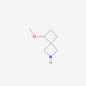 molecular formula C7H13NO B12819049 5-Methoxy-2-azaspiro[3.3]heptane 