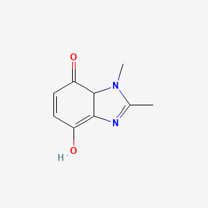 molecular formula C9H10N2O2 B12819076 4-Hydroxy-1,2-dimethyl-1H-benzo[d]imidazol-7(7aH)-one 