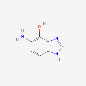 molecular formula C7H7N3O B12819094 5-Amino-1H-benzo[d]imidazol-4-ol 