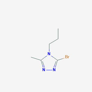 molecular formula C6H10BrN3 B12819100 3-Bromo-5-methyl-4-propyl-4H-1,2,4-triazole 