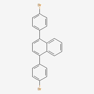 molecular formula C22H14Br2 B12819127 1,4-Bis(4-bromophenyl)-naphthalene 