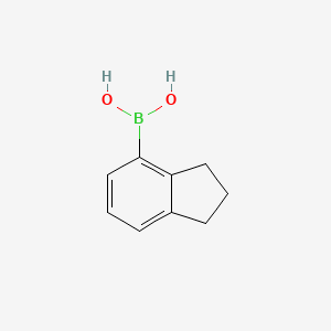 molecular formula C9H11BO2 B12819131 (2,3-dihydro-1H-inden-4-yl)boronic acid CAS No. 915411-11-9