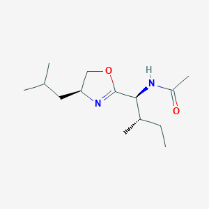 N-((1S,2S)-1-((S)-4-Isobutyl-4,5-dihydrooxazol-2-yl)-2-methylbutyl)acetamide