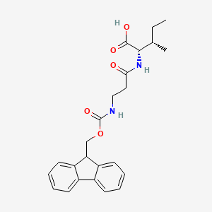 molecular formula C24H28N2O5 B12819160 Fmoc-beta-Ala-Ile-OH 