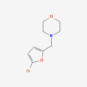 molecular formula C9H12BrNO2 B1281917 4-[(5-溴-2-呋喃基)甲基]吗啉 CAS No. 71897-83-1