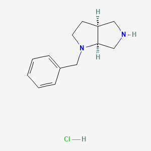 (3AS,6aS)-1-benzyloctahydropyrrolo[3,4-b]pyrrole hydrochloride