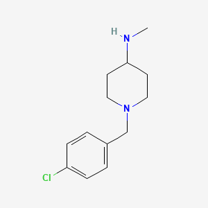 molecular formula C13H19ClN2 B12819254 1-(4-Chlorobenzyl)-N-methylpiperidin-4-amine 