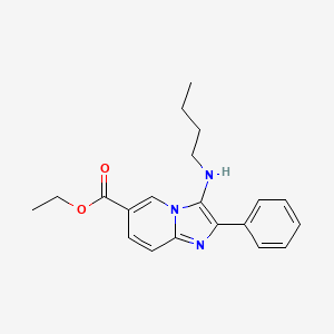 Ethyl 3-(butylamino)-2-phenylimidazo[1,2-A]pyridine-6-carboxylate