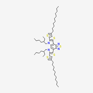 3,27-bis(2-ethylhexyl)-8,22-di(undecyl)-6,10,15,20,24-pentathia-3,14,16,27-tetrazaoctacyclo[16.9.0.02,12.04,11.05,9.013,17.019,26.021,25]heptacosa-1(18),2(12),4(11),5(9),7,13,16,19(26),21(25),22-decaene