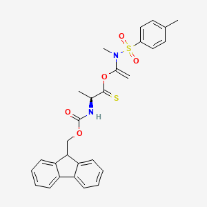 O-(1-((N,4-Dimethylphenyl)sulfonamido)vinyl) (S)-2-((((9H-fluoren-9-yl)methoxy)carbonyl)amino)propanethioate