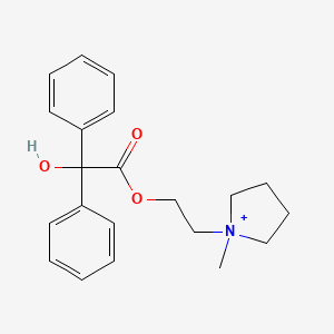 molecular formula C21H26NO3+ B12819344 Etipirium CAS No. 54505-25-8