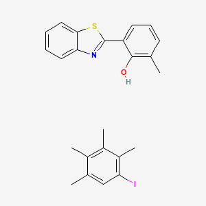 2-(1,3-Benzothiazol-2-yl)-6-methylphenol;1-iodo-2,3,4,5-tetramethylbenzene