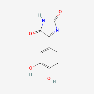 5-(3-Hydroxy-4-oxocyclohexa-2,5-dien-1-ylidene)imidazolidine-2,4-dione