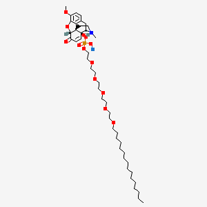 sodium;[(4R,4aS,7aR,12bS)-9-methoxy-3-methyl-7-oxo-2,4,7a,13-tetrahydro-1H-4,12-methanobenzofuro[3,2-e]isoquinolin-4a-yl] 2-[2-[2-[2-(2-hexadecoxyethoxy)ethoxy]ethoxy]ethoxy]ethyl phosphate