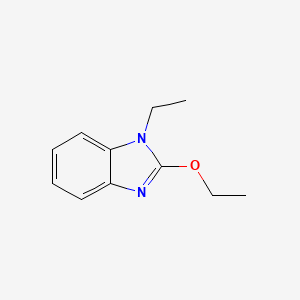 molecular formula C11H14N2O B12819432 2-Ethoxy-1-ethyl-1H-benzo[d]imidazole 