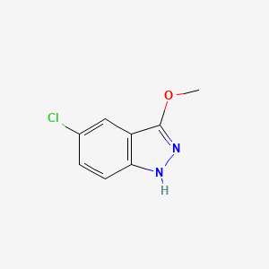 molecular formula C8H7ClN2O B12819433 5-chloro-3-methoxy-1H-indazole 