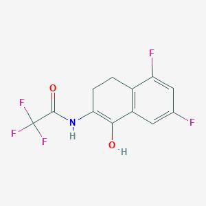 N-(5,7-Difluoro-1-hydroxy-3,4-dihydronaphthalen-2-yl)-2,2,2-trifluoroacetamide