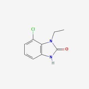 molecular formula C9H9ClN2O B12819515 7-Chloro-1-ethyl-1H-benzo[d]imidazol-2(3H)-one 