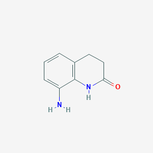 molecular formula C9H10N2O B1281952 8-Amino-3,4-dihydroquinolin-2(1H)-one CAS No. 81839-57-8