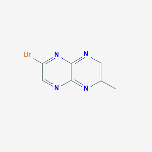 molecular formula C7H5BrN4 B1281954 2-溴-6-甲基吡嗪并[2,3-b]吡嗪 CAS No. 91225-51-3