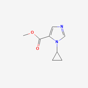 molecular formula C8H10N2O2 B12819544 Methyl 1-cyclopropyl-1H-imidazole-5-carboxylate 