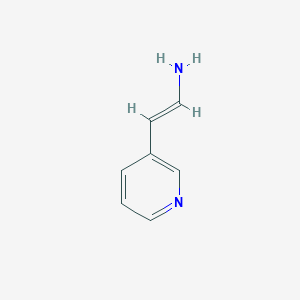 molecular formula C7H8N2 B12819546 2-(Pyridin-3-yl)ethenamine 