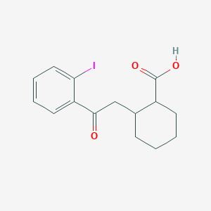 cis-2-[2-(2-Iodophenyl)-2-oxoethyl]-cyclohexane-1-carboxylic acid