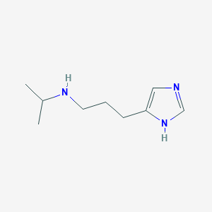 molecular formula C9H17N3 B12819586 3-(1H-Imidazol-4-yl)-N-isopropylpropan-1-amine 