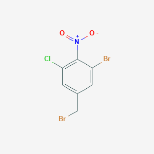 1-Bromo-5-(bromomethyl)-3-chloro-2-nitrobenzene