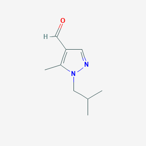 1-Isobutyl-5-methyl-1H-pyrazole-4-carbaldehyde