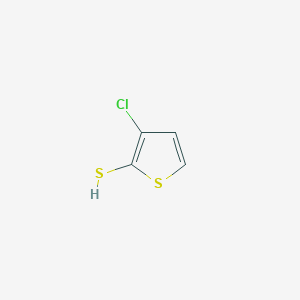 molecular formula C4H3ClS2 B12819739 3-Chlorothiophene-2-thiol 