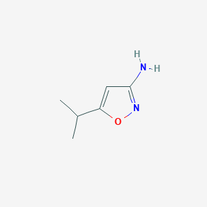 molecular formula C6H10N2O B1281974 5-(丙烷-2-基)-1,2-恶唑-3-胺 CAS No. 55809-38-6