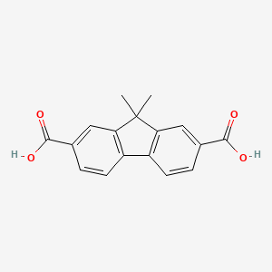 molecular formula C17H14O4 B12819835 9,9-Dimethyl-9H-fluorene-2,7-dicarboxylic acid CAS No. 690272-91-4