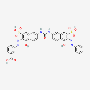 molecular formula C34H24N6O11S2 B12819850 Direct Orange 29 free acid CAS No. 25255-09-8