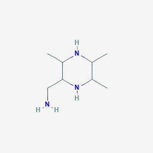 (3,5,6-Trimethylpiperazin-2-yl)methanamine