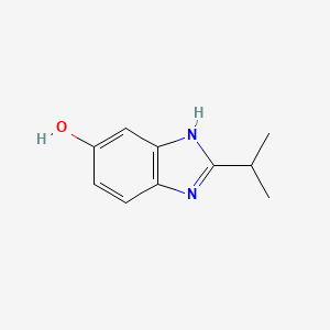 molecular formula C10H12N2O B12819912 2-Isopropyl-1H-benzo[d]imidazol-5-ol 