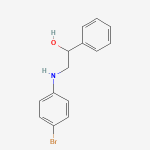 molecular formula C14H14BrNO B1281992 2-(4-溴苯胺基)-1-苯基-1-乙醇 CAS No. 91851-17-1