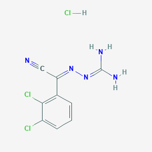 N'-Carbamimidoyl-2,3-dichlorobenzohydrazonoyl cyanide hydrochloride