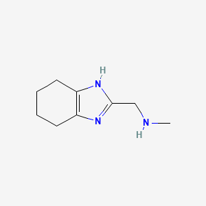 molecular formula C9H15N3 B12819923 N-Methyl-1-(4,5,6,7-tetrahydro-1H-benzo[d]imidazol-2-yl)methanamine 