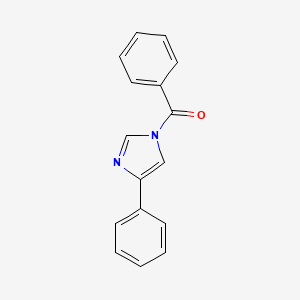 molecular formula C16H12N2O B12819933 1-Benzoyl-4-phenylimidazole CAS No. 24463-54-5