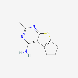 10-Methyl-7-thia-9,11-diazatricyclo[6.4.0.0,2,6]dodeca-1(12),2(6),8,10-tetraen-12-amine