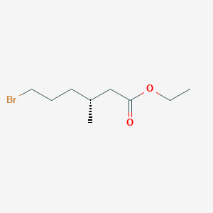 molecular formula C9H17BrO2 B12819951 (R)-Ethyl 6-bromo-3-methylhexanoate CAS No. 2095128-41-7