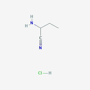 molecular formula C4H9ClN2 B1281996 2-Aminobutanenitrile hydrochloride CAS No. 93554-80-4